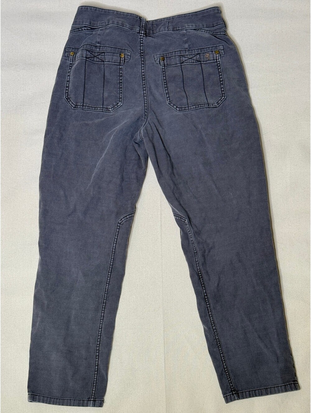 Pilcro Anthropologie Utility Pants 30 Gray High Rise Straight Leg Patch Pocket - Picture 7 of 7